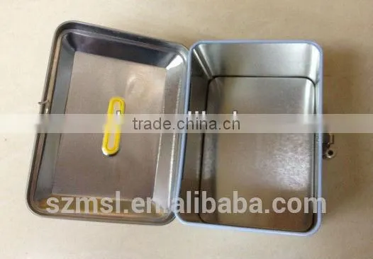 House Shape Tin Can Coin Bank Saving Box With Lock photo-5