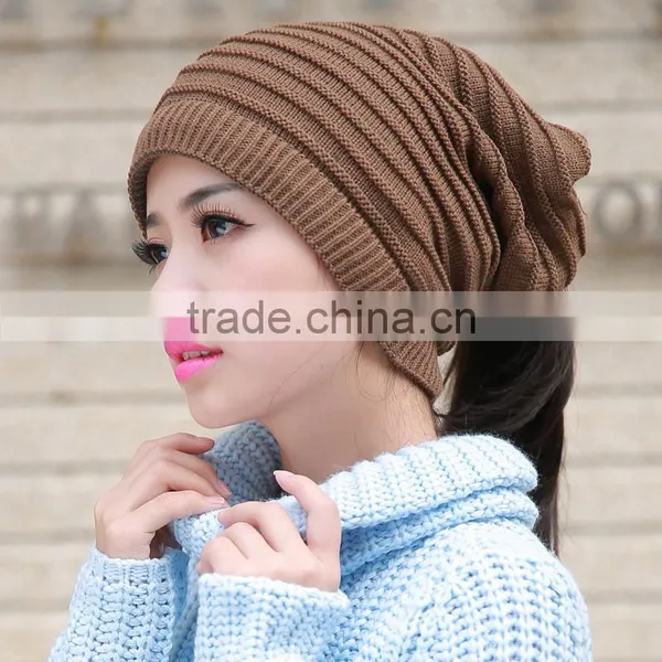 Multi-Function Knitting Women's Winter Hat photo-2