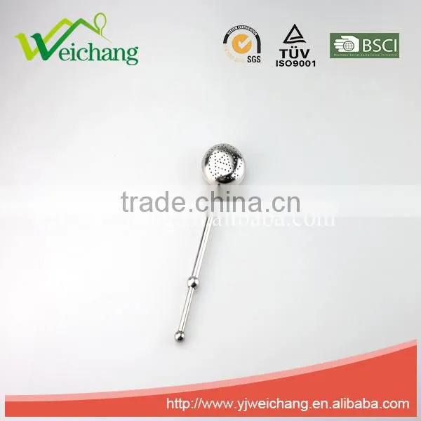 WCT104 Good Quality Hot Sale 304 Material Mesh Tea Ball Tea Infuser Tea Strainer Long Chain photo-2