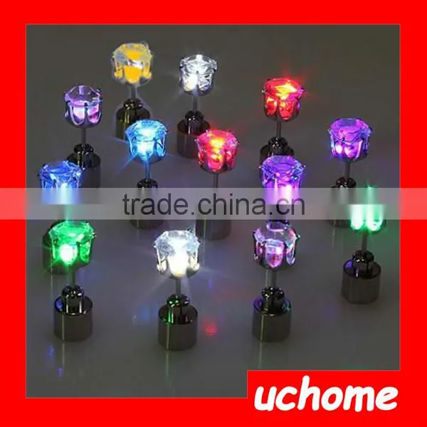 UCHOME Fashion Party Club Multi-Color Led Earrings,Wholesale Light Up Led Stud Earrings photo-6