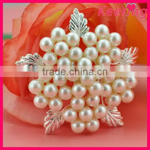 Wholesale Rhinestone pearl Brooch Pin Wedding Crystal Brooch Bouquet WBR-1501