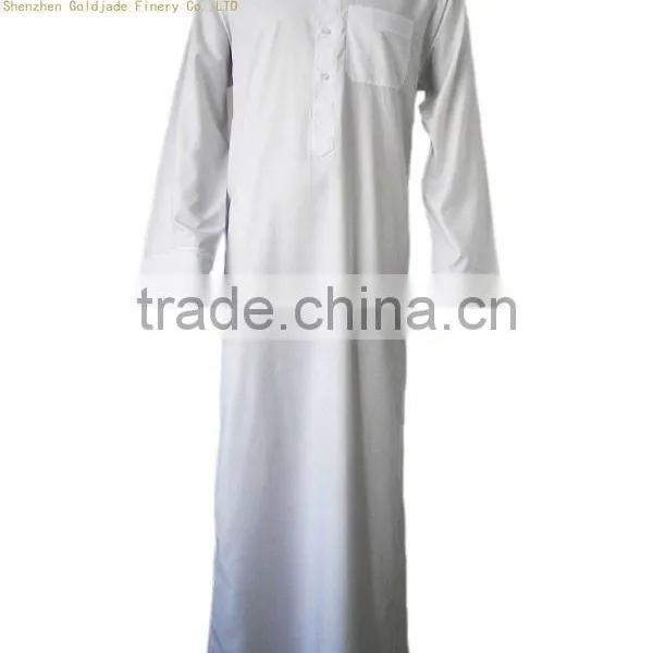 2016 Latest Islamic Clothing Men's Abaya Muslim Throbe photo-3