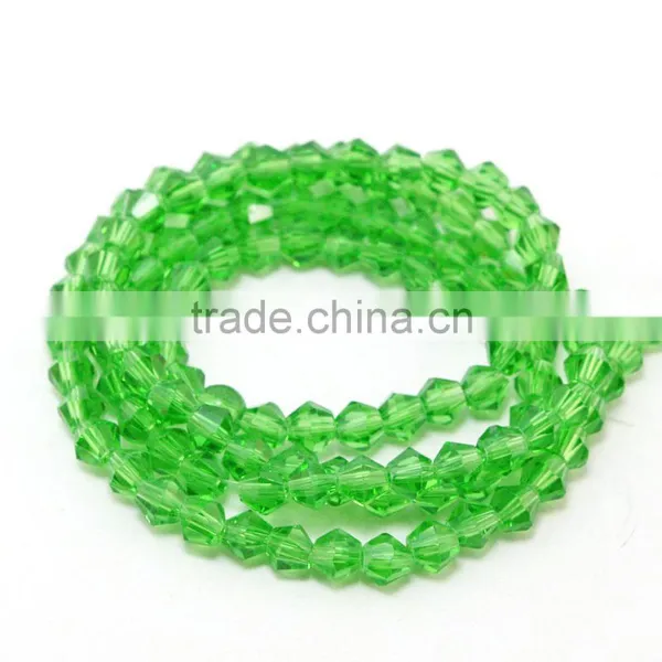 Charm Glass Beads Loose Spacer Beads 4mm Bicone Crystal Beads for DIY Jewelry photo-2