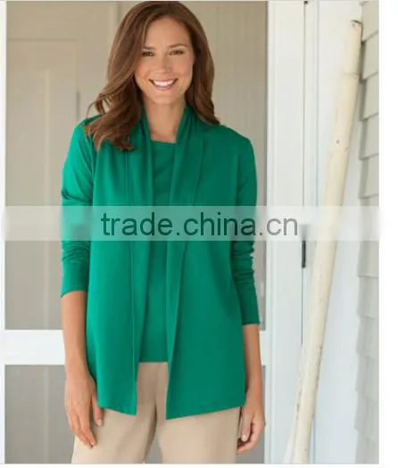 Popular Pima Cotton Fabric In An Everyday Cardigan Style, Woman Sweater photo-3