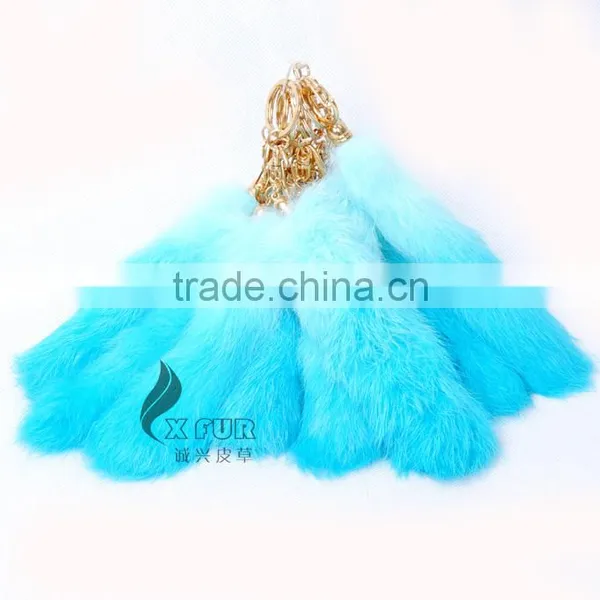 CX-R-39B 2016 Fashion Car Key Chain Genuine Rabbit Fur Keychains photo-5