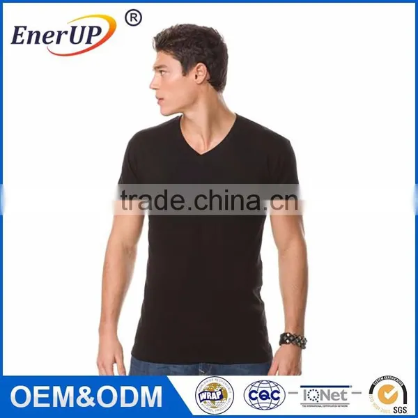 Men's Deep V-neck Sweat Proof Undershirt for Summer Sportswear photo-3