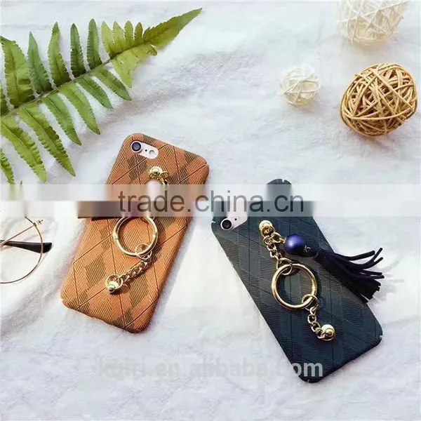 2017 New Fashion Retro Metal Ring Tassel Phone Case Pendant for Apple Iphone 7 7plus 6 6s 6plus Back Cover Case Pu-82 photo-6