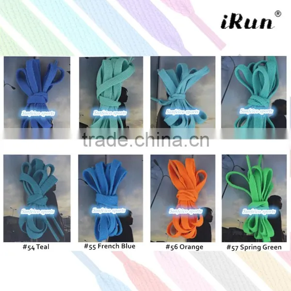Highly Durable Shoelaces~Flat Coloured Shoe/Boot Trainer Laces Multi Colours New Shoelaces~NO MOQ~57 Colors~Accept Custom photo-5