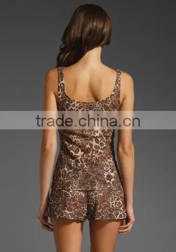 Leopard Lace Skinny Tank photo-3