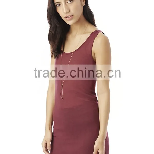 2017 Guangzhou Shandao Summer Woman Fashion Bodycon 95% Cotton 5% Spandex Gym Singlet Tank Top photo-2