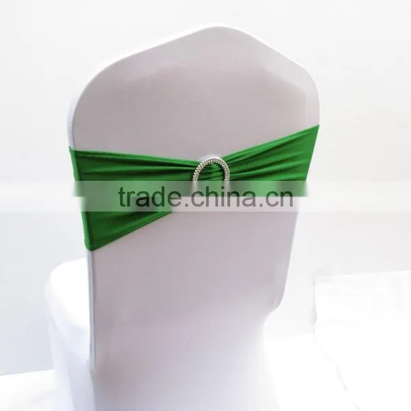 FACTORY SUPPLY LYCRA SPANDEX CHAIR BAND SASHES WITH BUCKLE FOR CHAIR COVER BRAND NEW photo-3