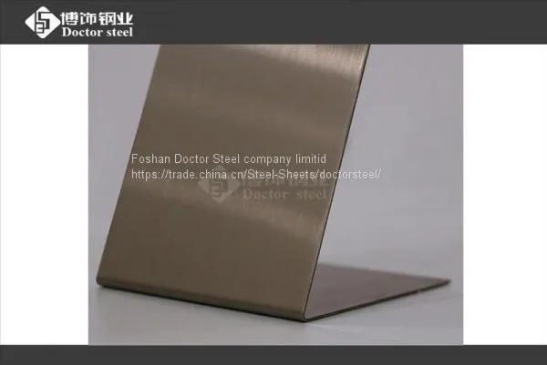 Guangdong Wholesale Color Stainless Steel Sheet,champagne HL Stainless Steel Plate photo-4