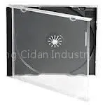 Коробка для CD, ящик для CD, чехол для CD 10,4 мм одиночный с черным поддоном photo-2
