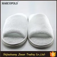 White Hotel Guest Slippers With Open Toe