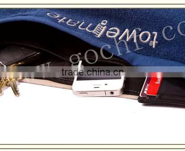 100% Cotton Zipper Pocket Gym Towels photo-2