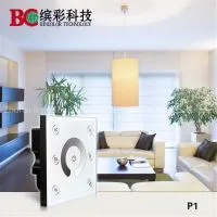 Fashion Design 4 Channel Wall Mounted Single Color Led Dimmer Touch Screen Light Control Switch photo-3