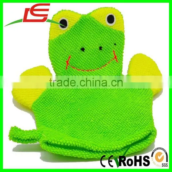 New Baby Kids Hand Puppet Wash Shower Glove Bath Sponges photo-2