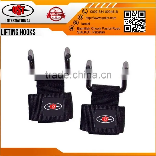 Weight Lifting Training Hooks Bar Grips Grippers Straps Gloves Wrist Support photo-5