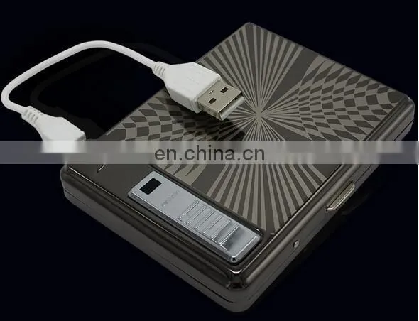 67220 Men Multi-functional USB Charging Lighter Cigarette Case photo-3