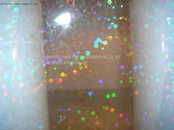 About 400 Pattens Packaging Transparency PET Holographic Film