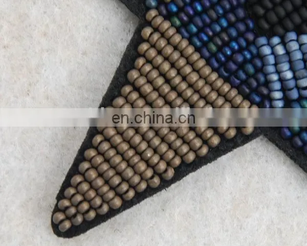New Developing Star Beaded Patch Handmade Applique photo-5