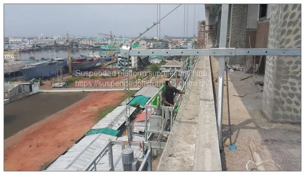 Indonesia 2 Meters Aluminium Temporary Gondola for Building Maintenance photo-2