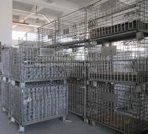 Shinway Collapsible Wire Container；Collapsible Storage Cage photo-5