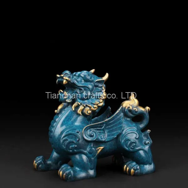 The Bronze Feng Shui Pixiu Statue Was Molded Using Lost-Wax Method