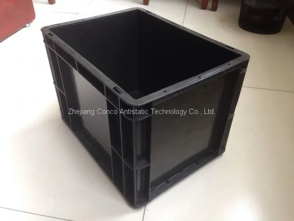 600 x 400 x 230 mm Conductive Black Esd Plastic pp Box Bins photo-4