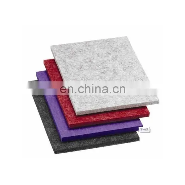 Customized 3D Polyester Felt Fabric Acoustic Panel for Indoor Decoration Wall Board photo-4