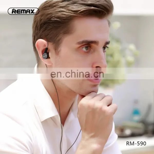 Remax NEW RM-590 Wired Magnetic Sports Triple-moving-coil Earphone photo-7