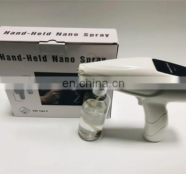 Hot Sale Portable Disinfection Sanitizer Wireless Rechargeable Blue-ray Nano Spray Gun photo-4