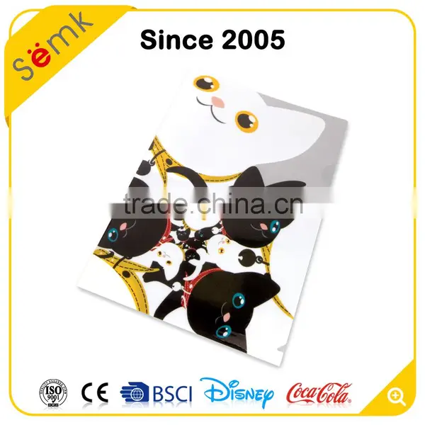 2016 China Custom l Shape Clear Plastic Envelope Folder for Office & School photo-3