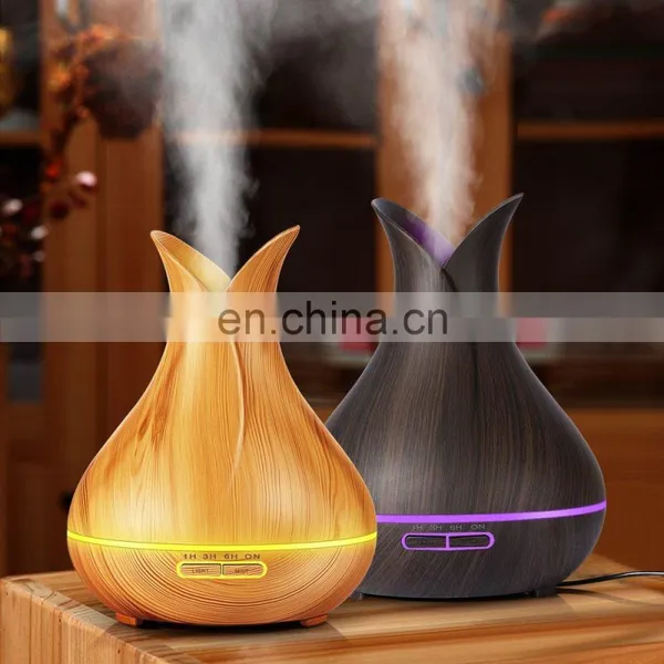 Home Appliance Wooden Grain Aroma Diffuser Mini Humidifier Air Purifier Oil Diffuser Aroma Essential photo-2