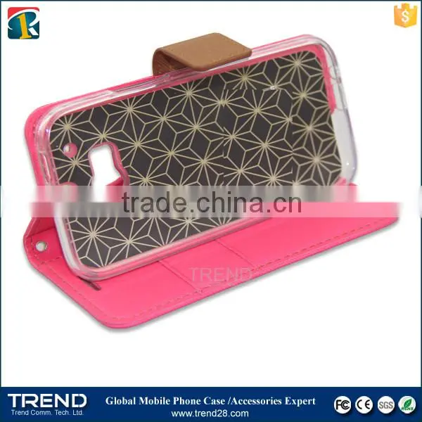 for HTC M8 China Supplier Wallet Leather Flip Cover Case photo-5