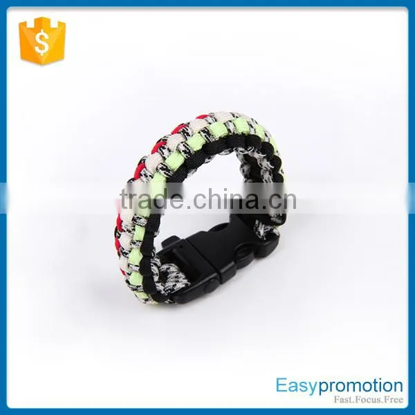 Customer Logo Printed Paracord Survival Bracelet With Whistle Wholesale photo-4