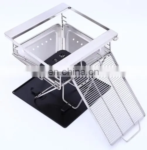 Charcoal Grill Used in Multi-scene Camping Parties Rectangular Portable Folding BBQ Grill photo-3