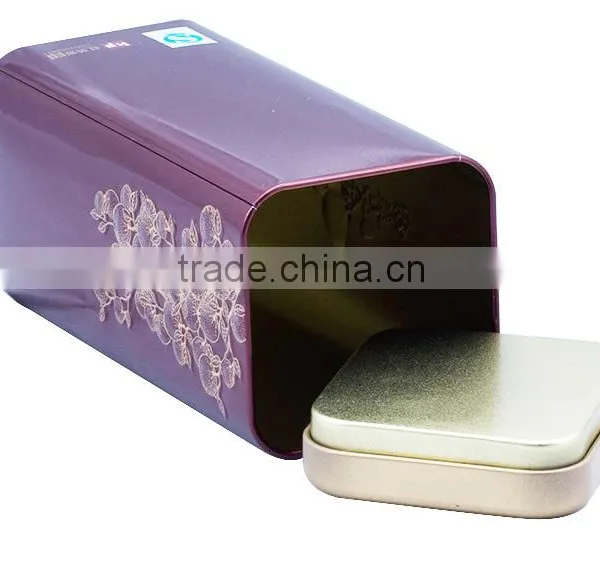 Food Grade Chinese Square Metal Tea and Coffee Box Tin Container photo-4