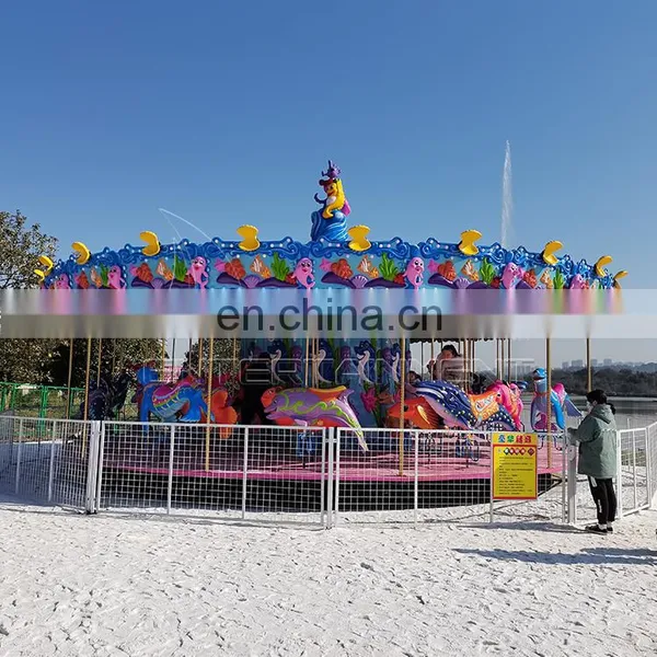 Popular Outdoor Kiddie Ocean Themed Marry go Round Amusement Carousel Rides for Sale photo-3