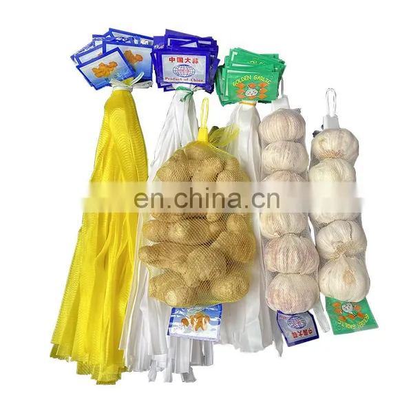 OEM Reusable Grocery New Nylon Polyester Small Large Net Tote Mesh Draw String Carry Bags for Fruit Vegetable