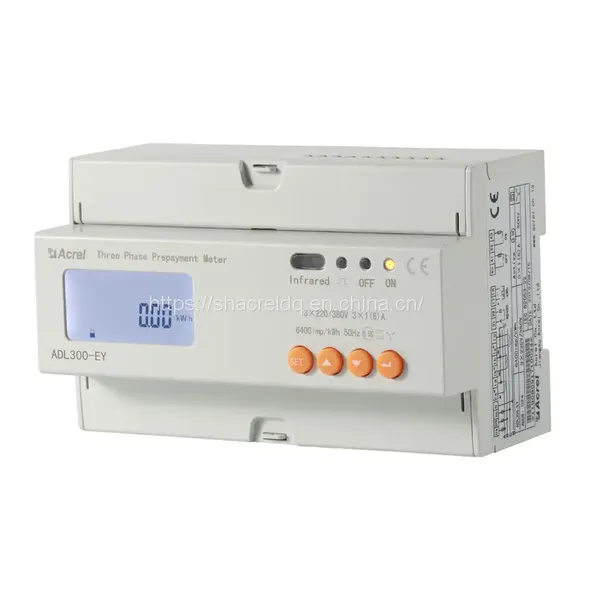 ADL Series Prepayment Meter Communication RS485 MODBUS-RTU 4 Tariff Rates Three-phase Prepaid Electricity Meter