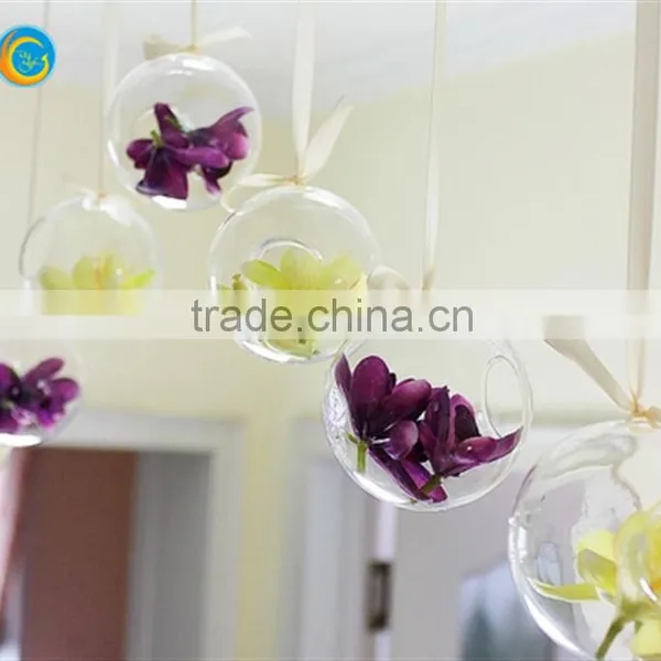 Clear Hanging Glass Candle Holder for Home Decor Coffee Office photo-2