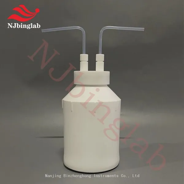 NJbinglab Chemical-Resistant PTFE Wash Bottles Used in Pharma Sterile Gas Preparation photo-2