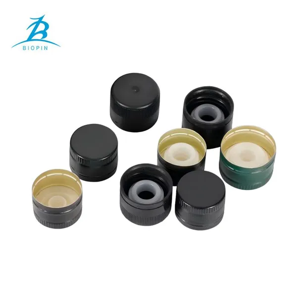 31.5mm Aluminum Bottle Cap Closure Olive Oil Aluminium Screw Cap for Olive Oil Glass Bottle photo-5