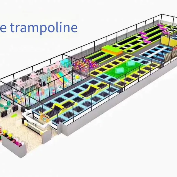 Internet-famous Trampoline Park Sticky Wall, Indoor Entertainment Equipment for Children and Adults, Combining Fitness, Bouncing and Climbing photo-4