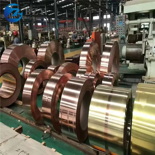 Bobinas de cobre puro a 99,9% C1100 C1200 C1020 C5191 Bobina decorativa de condução elétrica de bronze