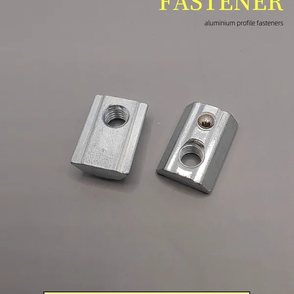 Roll in T-Slot Nut With Spring Loaded Ball