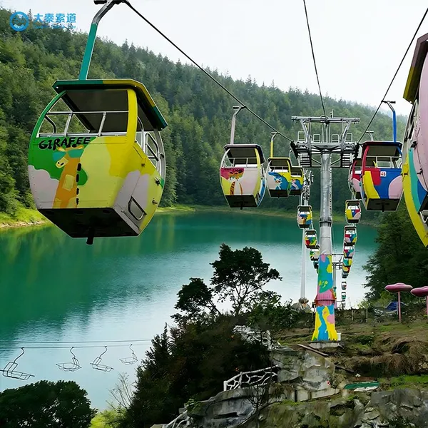Dq Steel Cable Car System for Amusement Parks Outdoor Recreational Areas-Safe Passenger Transport Easy Installation High Amusement Park Cableway photo-2