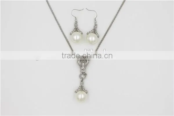 Wholesale Popular Jewelry Set Alloy Gold & Silver Necklace & Earrings Jewelry Set photo-2