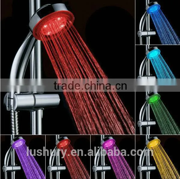 Chrome ABS Change Color LED Shower Head